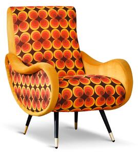 Poltrona Miss Tessuto e Velluto Premium - Design Iconico