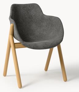 Sedia con braccioli imbottita Carmi