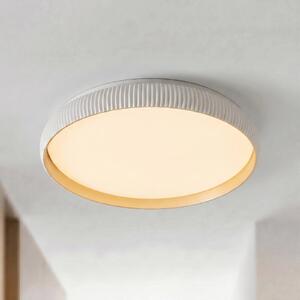 Plafoniera soffitto Jovian Lindby, dimmerabile, Bianco / Opale, Soggiorno / Sala da pranzo, Plastica, Moderno, Plafoniera