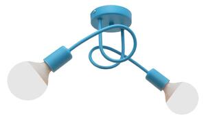 Lampadario da soffitto per bambini OXFORD 2xE27/15W/230V blu