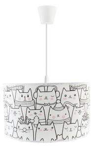 Lampadario a sospensione per bambini CATS 1xE27/60W/230V