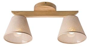 Lampadario ANTONIO 2xE14/40W/230V rovere a soffitto