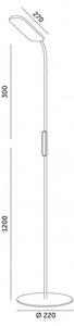 Lampada da terra LED dimmerabile TEILO LED/10W/230V 3000/4000/6500K bianco + telecomando