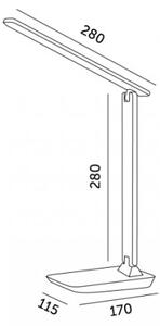 Lampada da tavolo dimmerabile NOBLITE N LED/7W/230V 3000/4000/6500K rosa