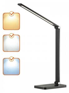 Lampada da tavolo LED dimmerabile con ricarica wireless NOBLITE Q LED/7W/230V 3000/4000/6500K nero