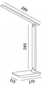Lampada da tavolo dimmerabile LED NOBLITE N LED/7W/230V 3000/4000/6500K marrone