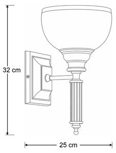 Brilagi - Lampada da parete TAURUS 1xE27/15W/230V bronzo