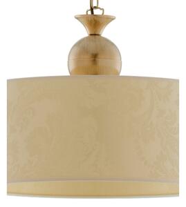Brilagi - Lampadario a catena SAPHIRE 1xE27/15W/230V crema/oro/patina