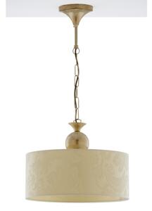 Brilagi - Lampadario a catena SAPHIRE 1xE27/15W/230V crema/oro/patina