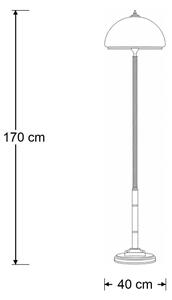 Brilagi - Lampada da terra TAURUS 2xE27/15W/230V bronzo