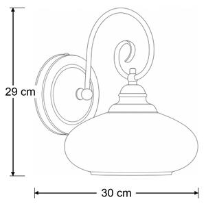Brilagi - Lampada da parete MOLLERO 1xE27/15W/230V bronzo/patina