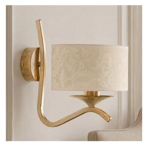 Brilagi - Lampada da parete SAPHIRE 1xE27/15W/230V crema/oro/patina
