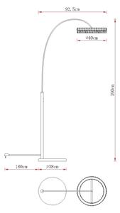 Globo 67387S - Lampada da terra LED dimmerabile LAUREL LED/35W/230V 3000/4000/6000K