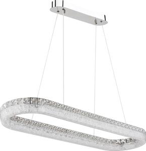Globo 67387-40 - Lampada a sospensione LED dimmerabile su cavo LAUREL 40W/230V trasparente+telecomando