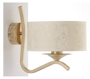 Brilagi - Lampada da parete SAPHIRE 1xE27/15W/230V crema/oro/patina