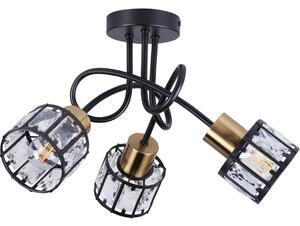 Plafoniera ZAHARA 3xE27/10W/230V nero