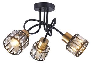 Plafoniera ZAHARA 3xE27/10W/230V nero