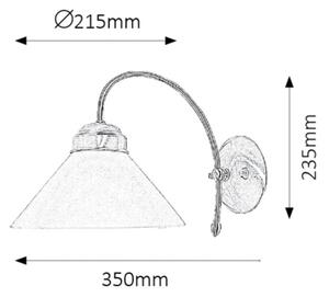 Rabalux 2701 - Applique MARIAN 1xE27/60W/230V
