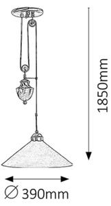 Rabalux 2706 - Lampadario MARIAN 1xE27/100W/230V