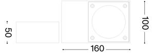 Ideal Lux - Applique da esterno SIRIO 1xGX53/9W/230V IP65 antracite