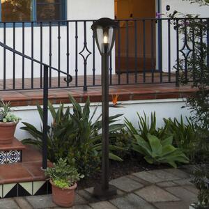 Searchlight Lampione Bluebell, IP44, nero, altezza 97 cm, metallo