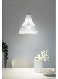 Sospensione una Luca in Plexiglass collezione CARIOCA, Dimensioni 30x30x h 38 cm - 2,0 kg attacco: E27 MAX 42W Colore Trasparente/bIanco