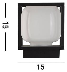 Searchlight Applique da esterni LED Athens, IP54, nero, metallo