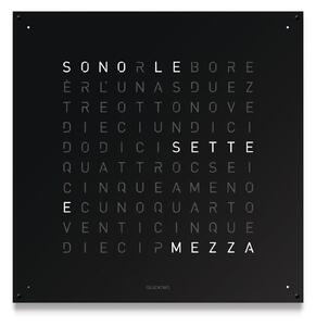 QLOCKTWO CLASSIC 45X45 QT4 PANNELLO E BASE NERO (ALL BACK)