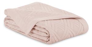 Copriletto rosa chiaro in microfibra con rivestimento trapuntato 220x240 cm Ophelia – Restilo