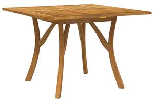 Tavolo da Giardino 110x110x75 cm Legno Massello di Acacia