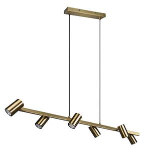 Trio - Lampadario a cavo MARLEY 6xGU10/35W/230V ottone