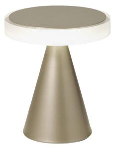 Fabas Luce Lampada da tavolo LED Neutra, altezza 20 cm, oro opaco, touch dimmer