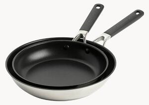 Set di 2 padelle in acciaio inossidabile Classic