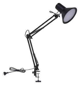 Lampada con morsetto Lindby LED Undra, nera, dimmerabile, regolabile