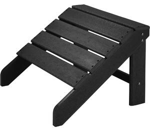 Tectake 404507 poggiapiedi - nero/nero