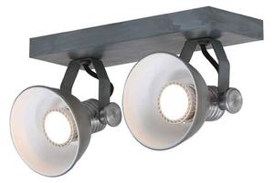 Steinhauer Spot LED soffitto Brooklyn 2 luci, grigio