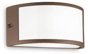 Ideallux Ideal Lux applique da esterno Rex-1 marrone, alluminio larghezza 25 cm