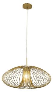 Fabas Luce Lampada a sospensione Fassa, finitura opaca oro, Ø 60 cm, metallo