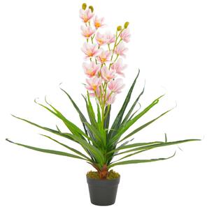 Orchidea Artificiale con Vaso Rosa 90 cm