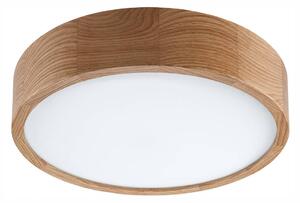 Plafoniera Caspian Envostar, dimmerabile, Legno chiaro, Bagno, Legno, Plafoniera
