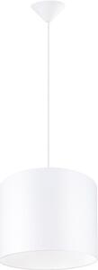 Sollux SL.1403 - Lampadario a sospensione con filo NOVA 1xE27/15W/230V diametro 30 cm bianco