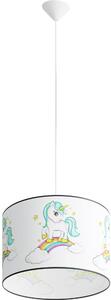 Sollux SL.1413 - Lampadario a sospensione per bambini UNICORN 1xE27/15W/230V diametro 40 cm