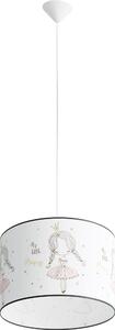 Sollux SL.1415 - Lampadario a sospensione per bambini PRINCESS 1xE27/15W/230V diametro 40 cm