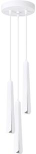 Sollux SL.1398 - Lampadario a sospensione con filo PRYSM 3xG9/8W/230V bianco