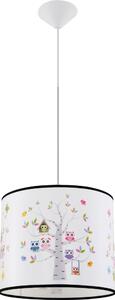 Sollux SL.1422 - Lampadario a sospensione per bambini OWLS 1xE27/15W/230V diametro 30 cm