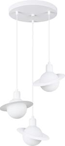 Sollux SL.1357 - Lampadario a sospensione con filo HYPERION 3xG9/8W/230V bianco