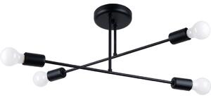 Sollux SL.1451 - Lampadario a sospensione con supporto rigido NORAH 4xE27/15W/230V nero