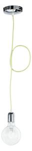 Lampadario Pendel Idea, Henging, Colore Giallo, 60W, Mis. 12 x 80 cm