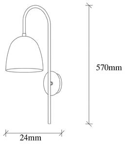 Opviq Applique Tattoo 3321, oro antico, metallo, Ø 16 cm