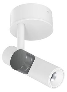 Linea Light Faretto da soffitto LED Oca, bianco/nichel, alluminio, 2.700 K